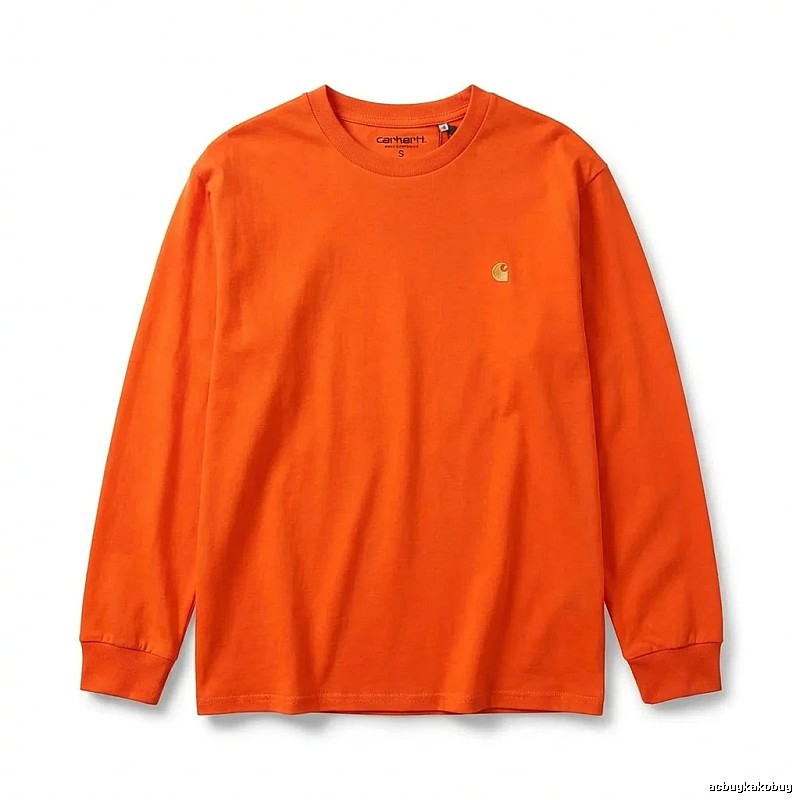 Carhartt basic orange long-sleeve