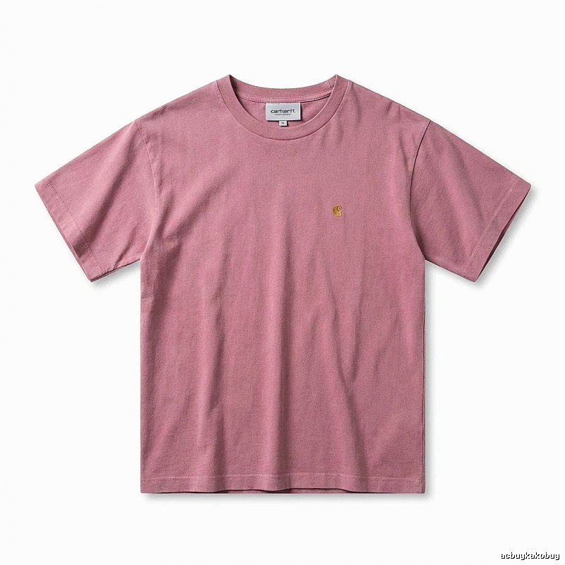 Carhartt basic simple style pink T-shirt