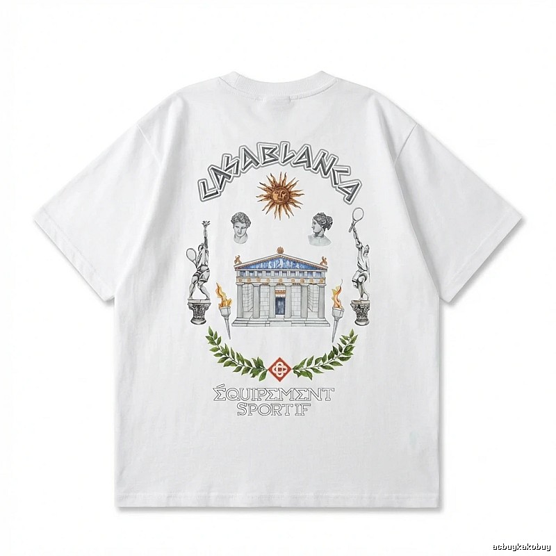 Casablanca Greek-style white T-shirt