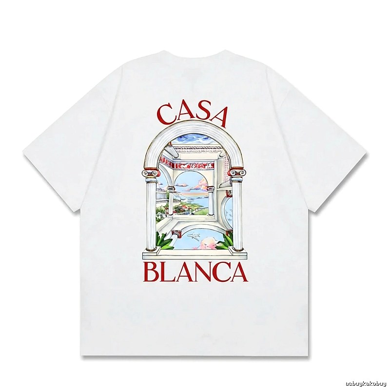Casablanca retro style white T-shirt