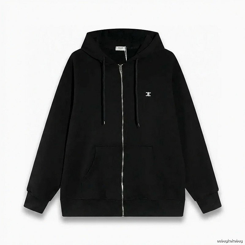 CELINE's classic black hoodie