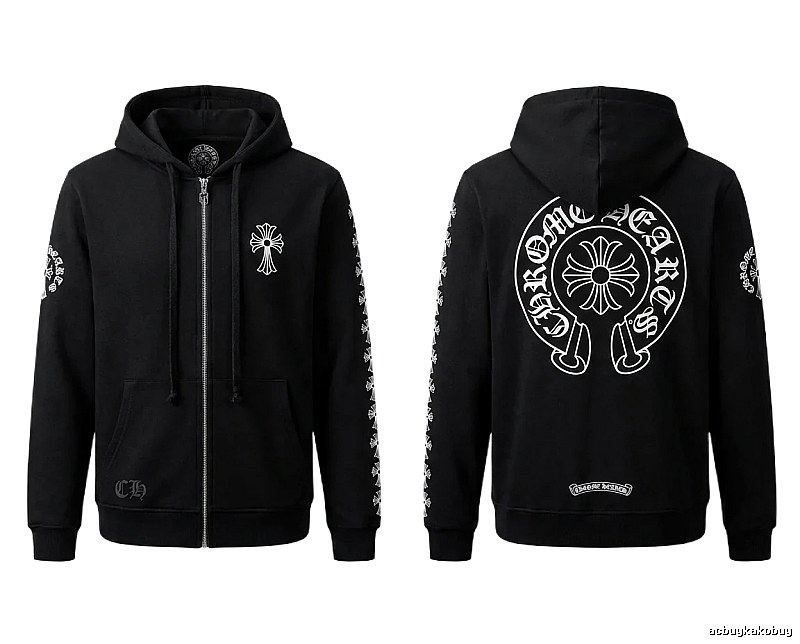 Chrome Hearts Cross Trendy Cool Black Sweatshirt