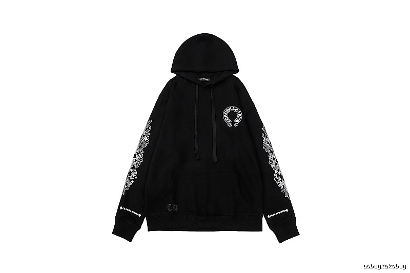 Chrome Hearts Resort Cross graphic hoodie Black Blue Cross with Premium Look