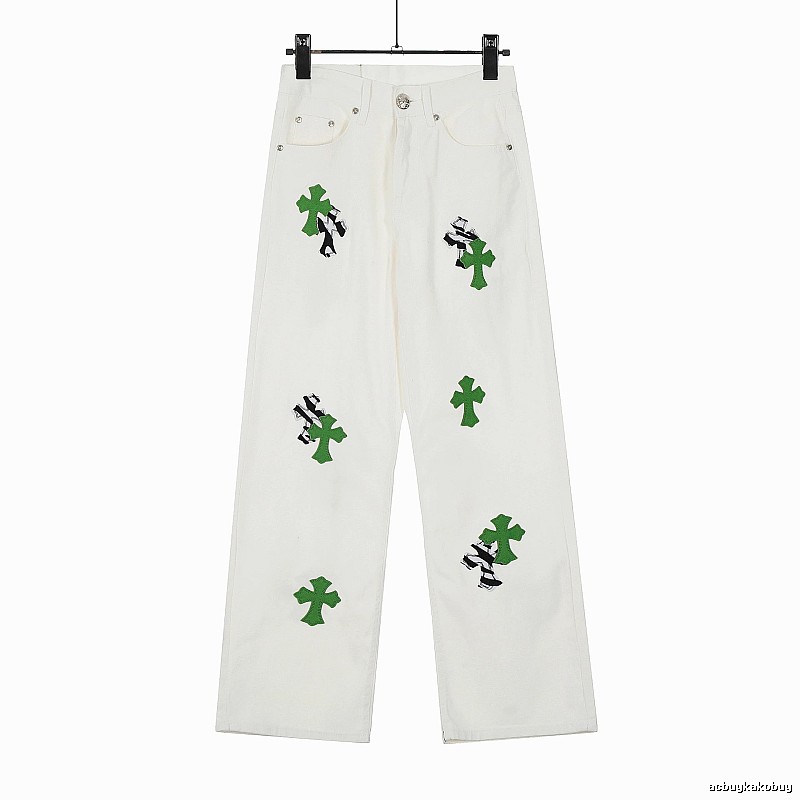 Chrome Hearts Travel Graphic jeans Light Denim Jeans with Modern Look