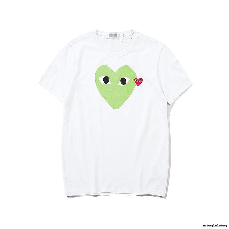 Comme des Garcons PLAY 2023-03 Green Style 2303 Heart Logo T-Shirt Airport Outfit