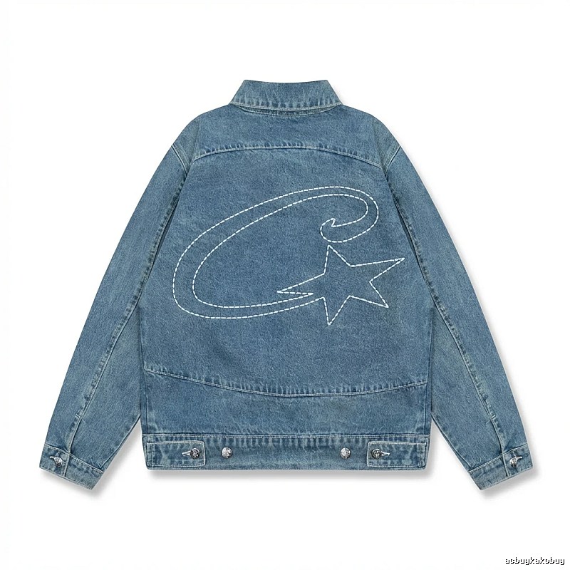 Corteiz Denim Trendy Style Coat