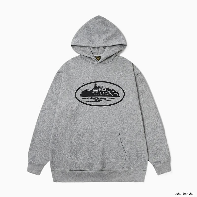 Corteiz grey minimalist hoodie