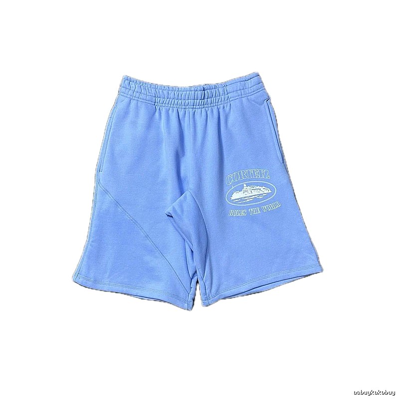Corteiz Nautical Style Light Blue Shorts