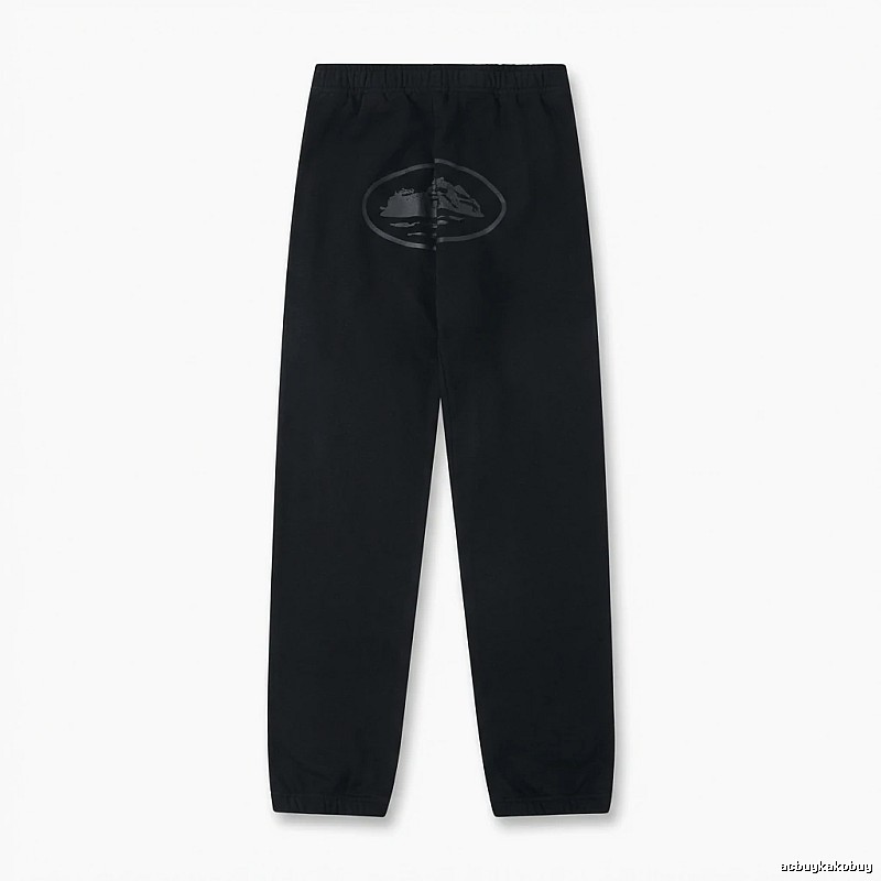 Corteiz Printed Casual Black Pants