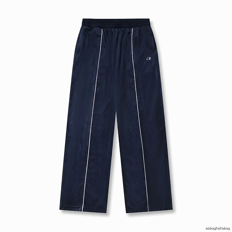 Corteiz simple style dark blue long trousers