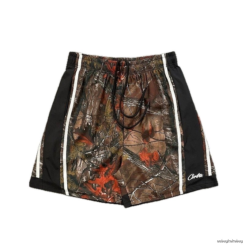 Corteiz Street Style Maple Camouflage Casual Shorts