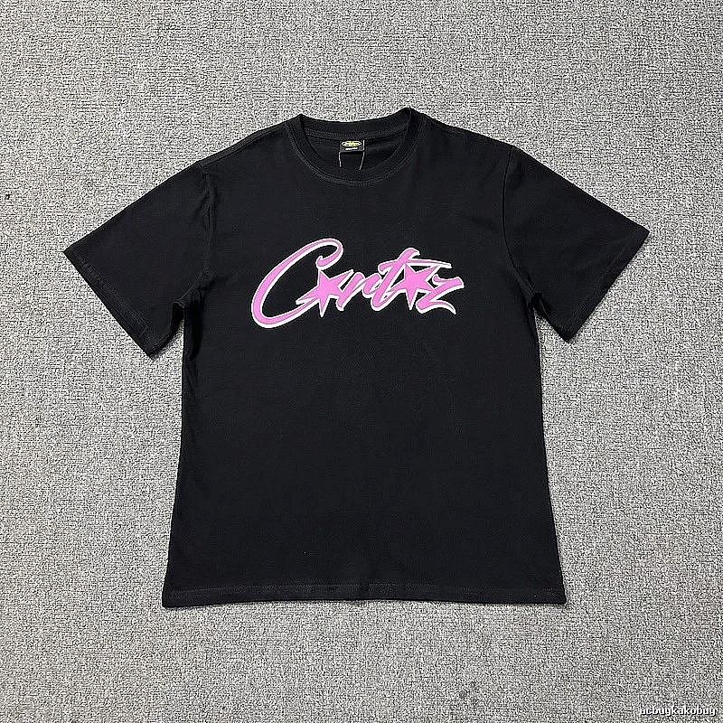 Corteiz Travel Logo T-shirt Black Corteiz with Modern Look