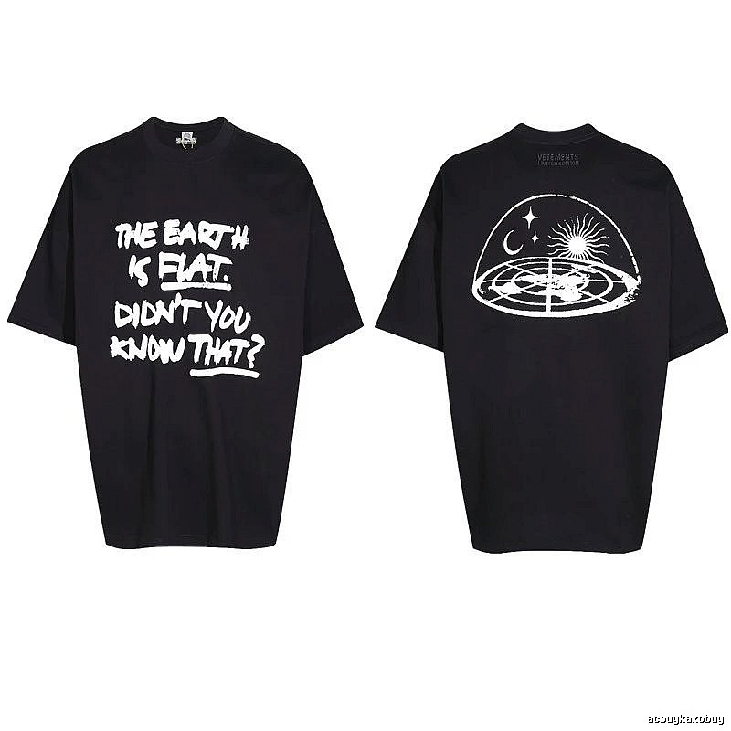 Daily Statement graphic T-shirt Black Colorful Lucky with Visual Detail
