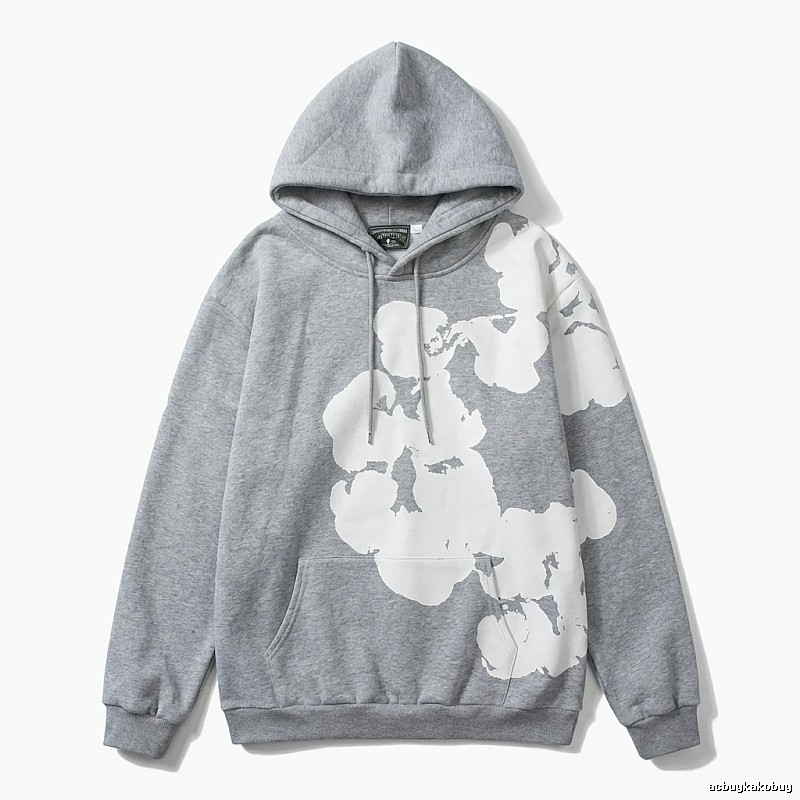 DENIM TEARS Graffiti Grey Hoodie
