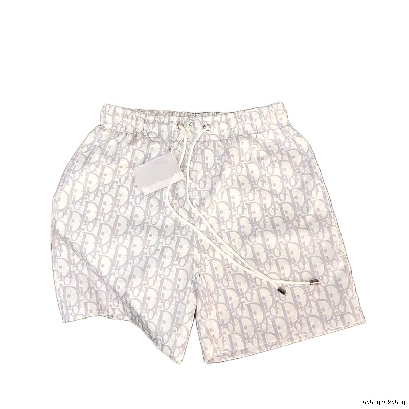 Dior Classic Monogram Casual Style Light Gray Shorts