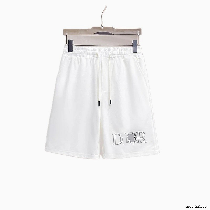 Dior Letter Print Casual Style White Shorts