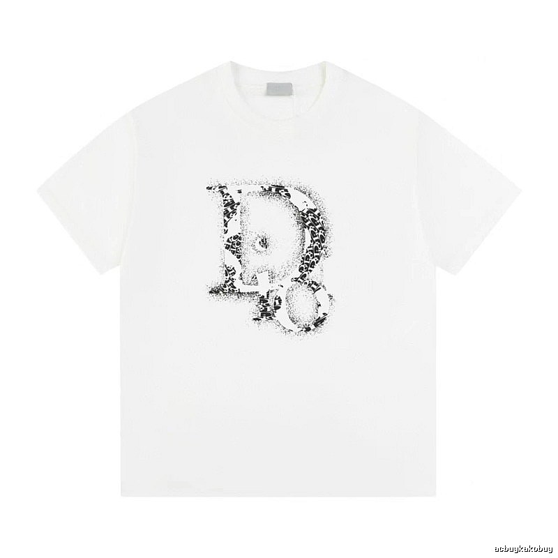 Dior Minimalist Monogram White Short-sleeved T-shirt