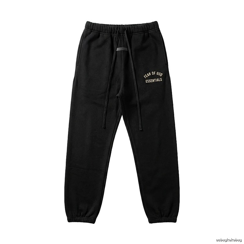 ESSENTIALS Black Casual Sweatpants