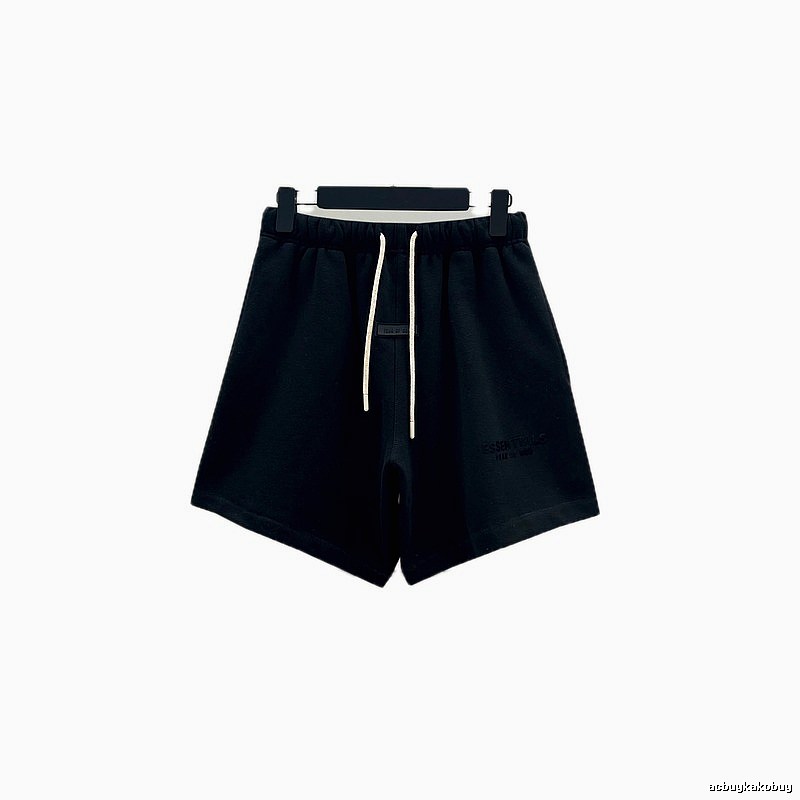 ESSENTIALS Minimalist Style Black Shorts
