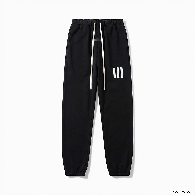 ESSENTIALS minimalist style black sweatpants
