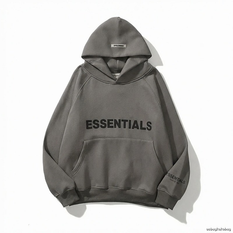 ESSENTIALS minimalist style grey sweatshirt