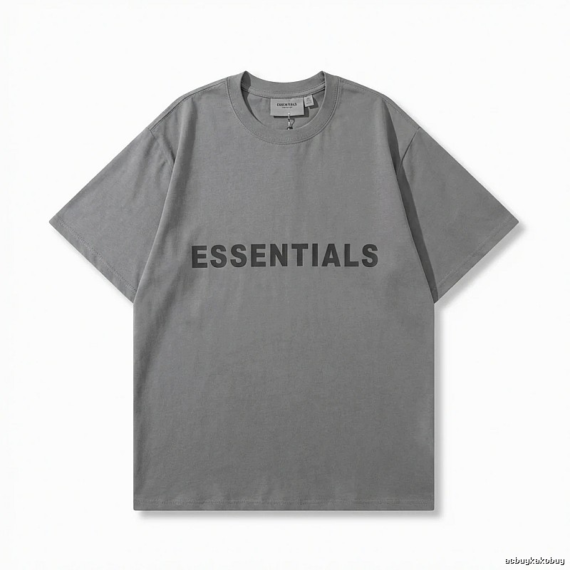ESSENTIALS minimalist style grey T-shirt