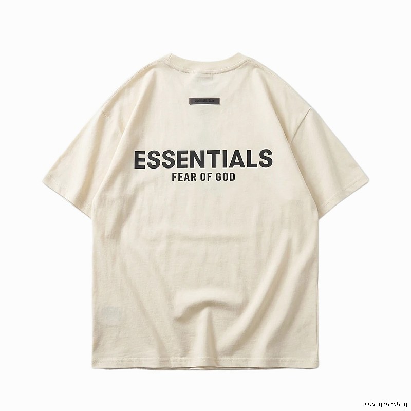 ESSENTIALS minimalist style off-white T-shirt