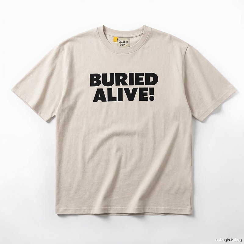 Gallery Dept. Alphabet Style Beige T-shirt