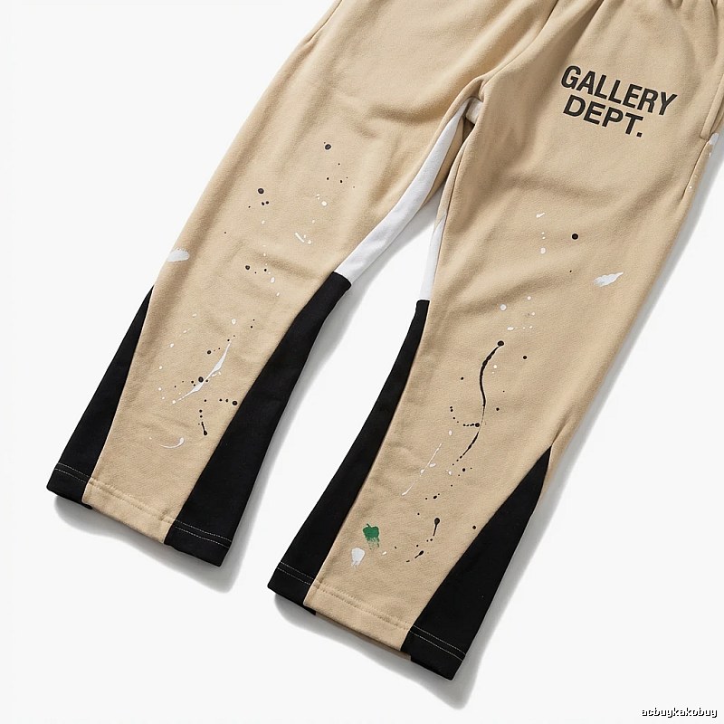 Gallery Dept. Graffiti Style Beige Sweatpants