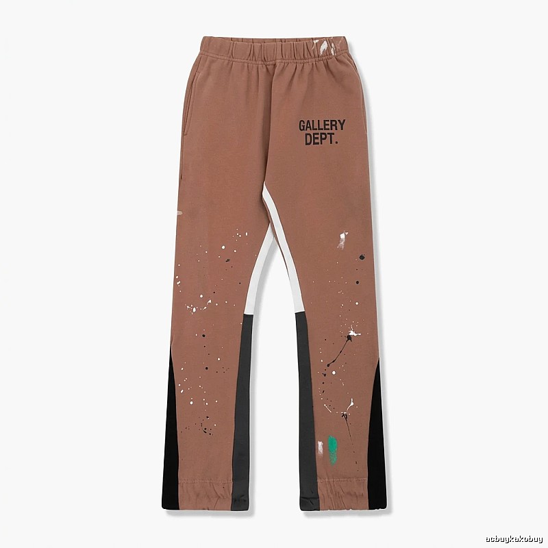 Gallery Dept Graffiti Style Coffee-colored Pants