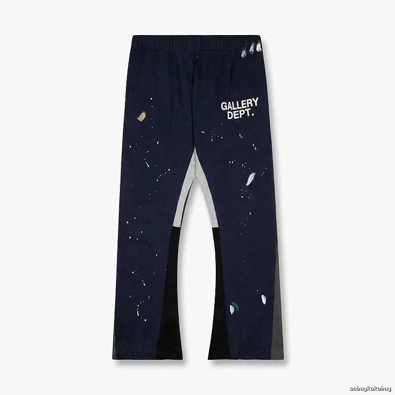 Gallery Dept graffiti-style navy blue pants