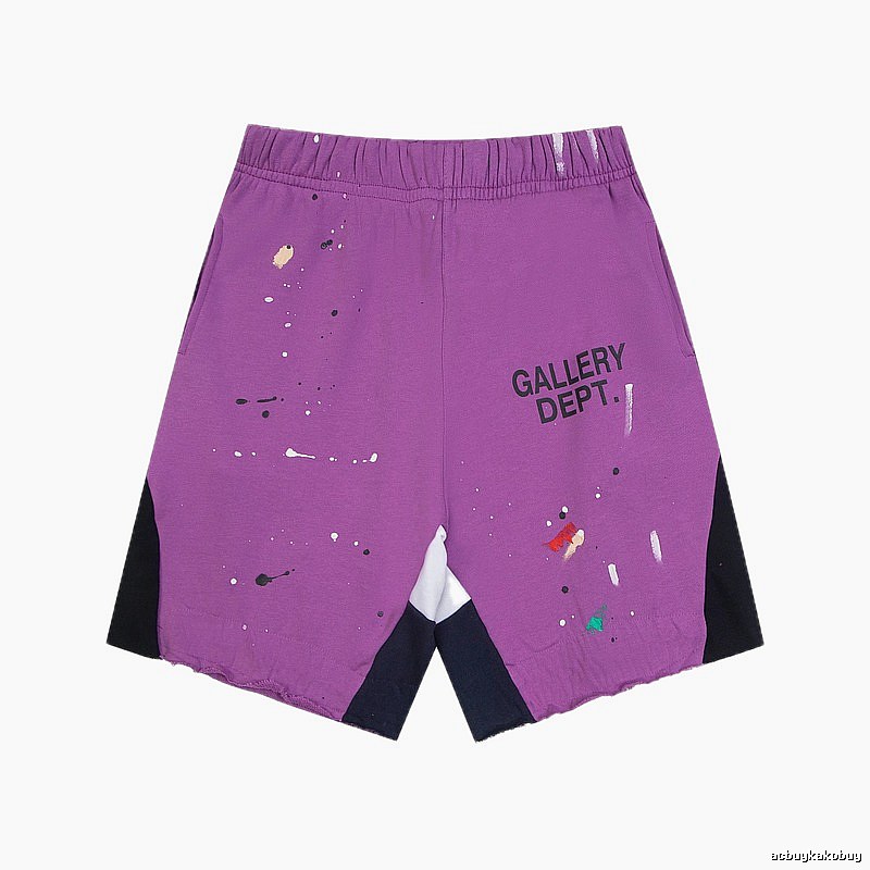 Gallery Dept. graffiti-style purple shorts