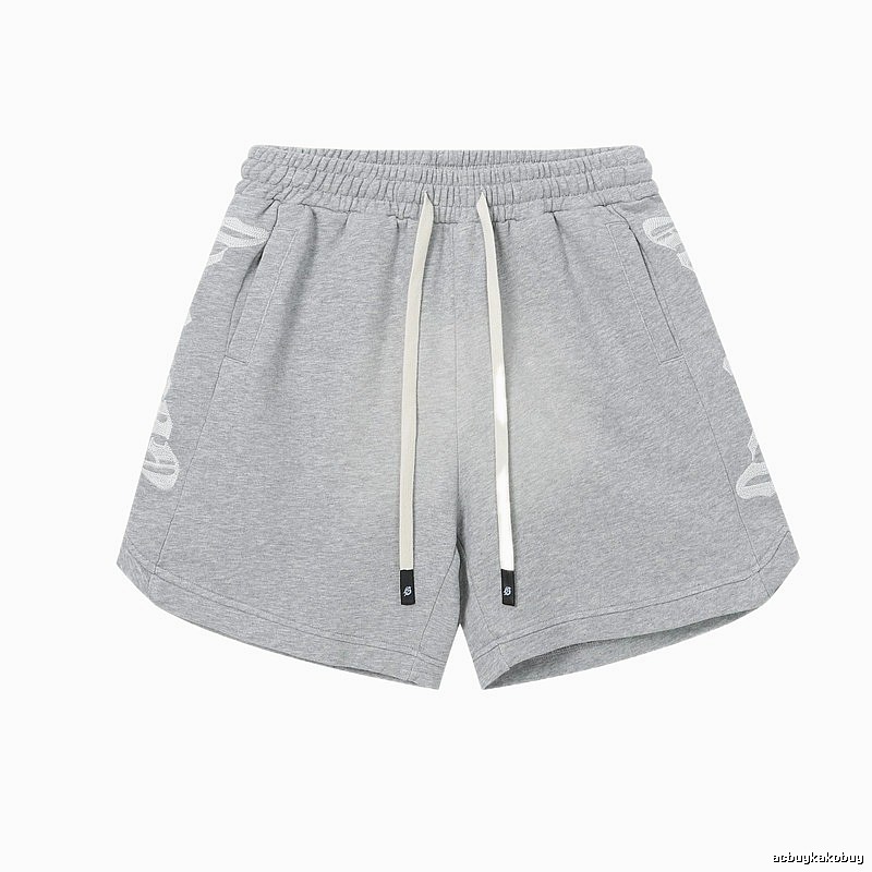 Godspeed Print Street Style Light Gray Casual Shorts