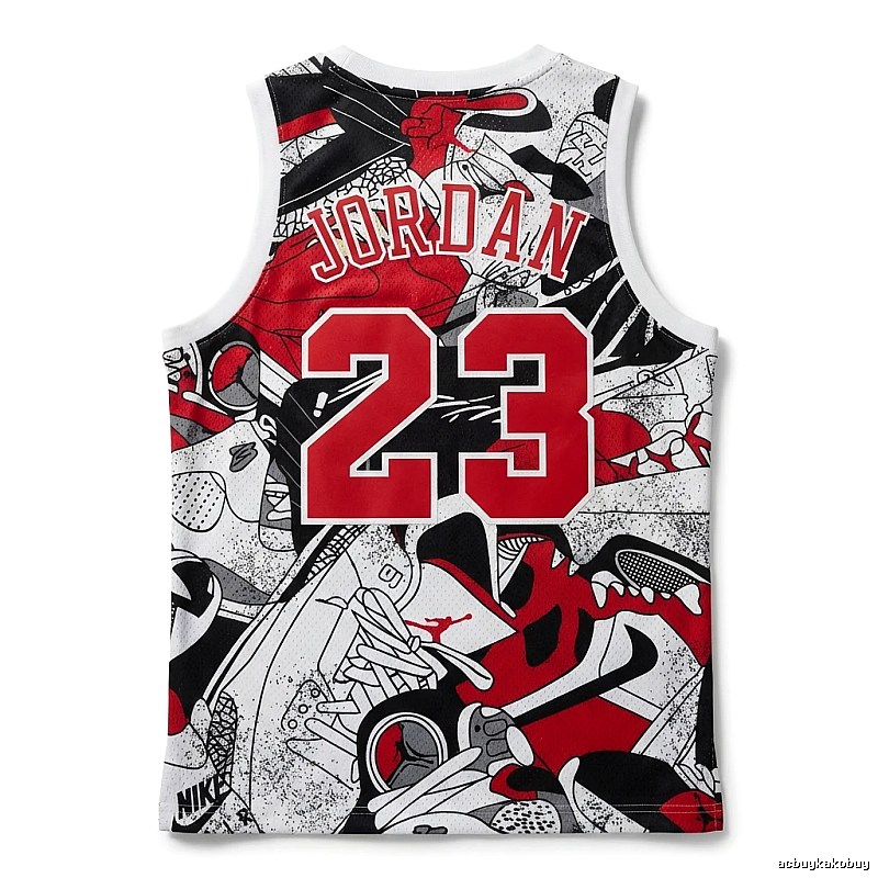 Graffiti-style jersey of No. 23 of the Michael Jordan