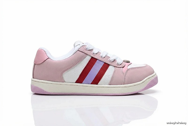 Gucci pink retro-style sports shoes