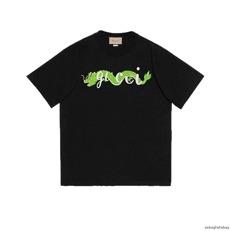 Gucci Year of the Dragon Collection Trendy Black Short-sleeve T-shirt