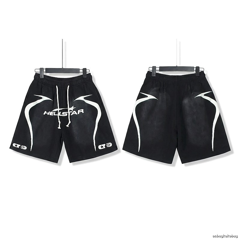 Hellstar dark style black shorts
