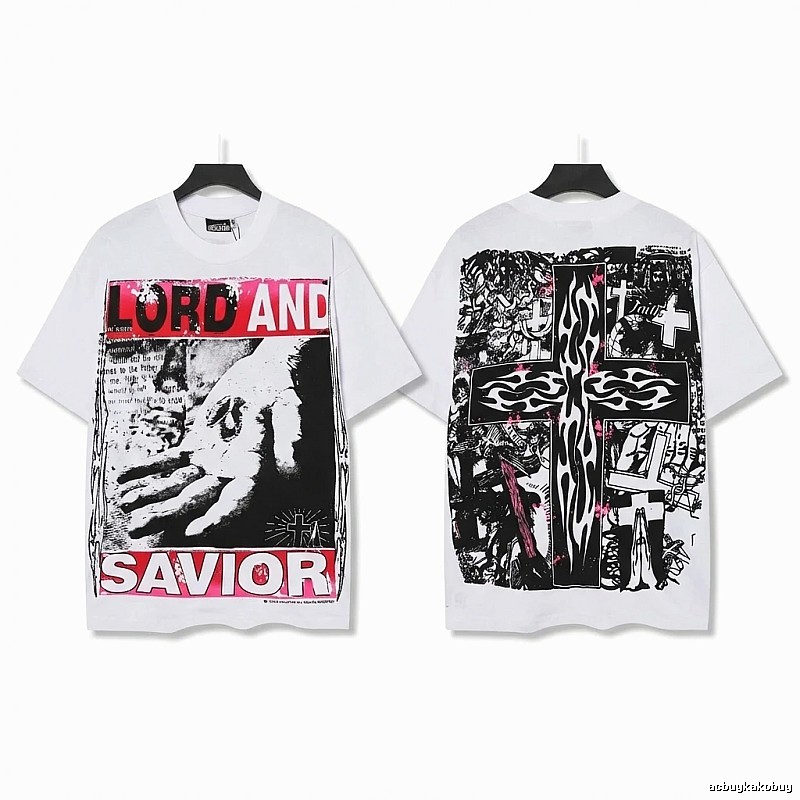 Hellstar religious style white T-shirt