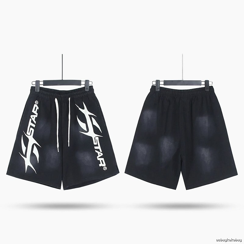 Hellstar Trendy Style Black Shorts