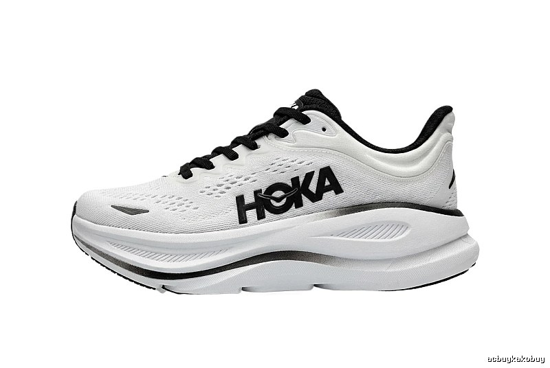 HOKA trendy brand black and white sports shoes