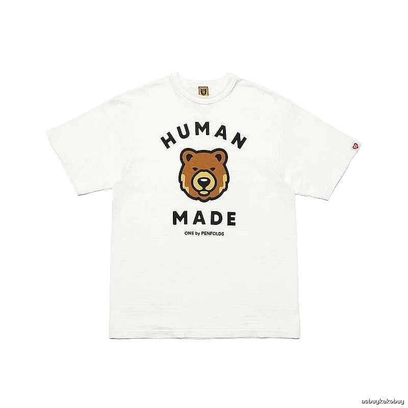 HUMAN MADE Bear Head Japanese Retro White T-Shirt