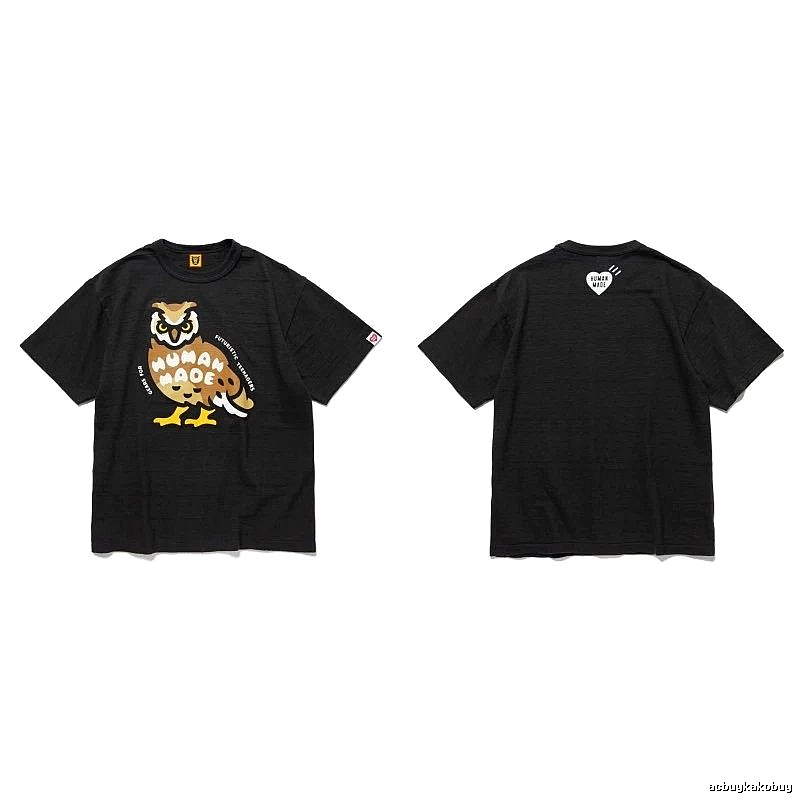Human Made Weekend Heart logo T-shirt Black Green Human for Seasonal Looks
