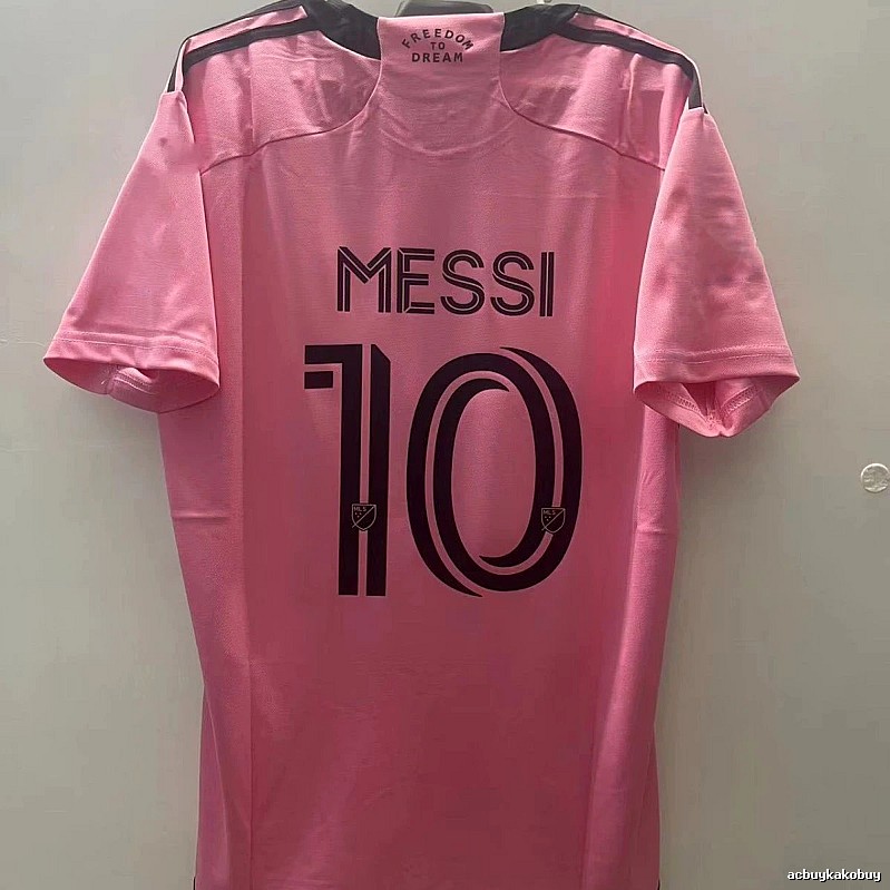 Inter Miami Streetwear Messi #10 soccer jersey Pink Inter Miami with Logo Accent