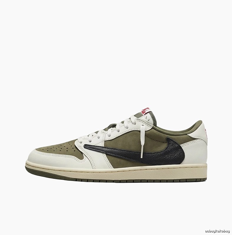 Jordan retro - style white, green and black sports shoes