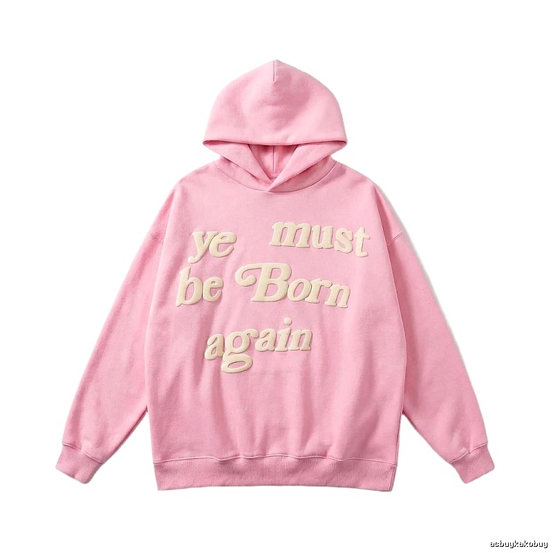 Kanye's Rebirth Series Pink Trendy Hoodie