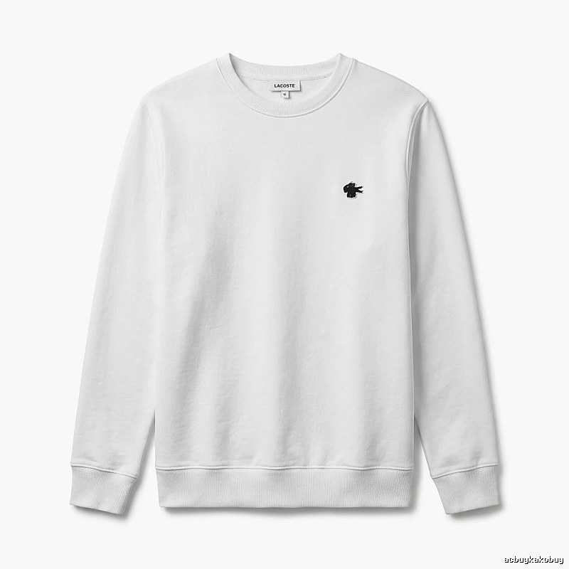 Lacoste simple style white sweatshirt