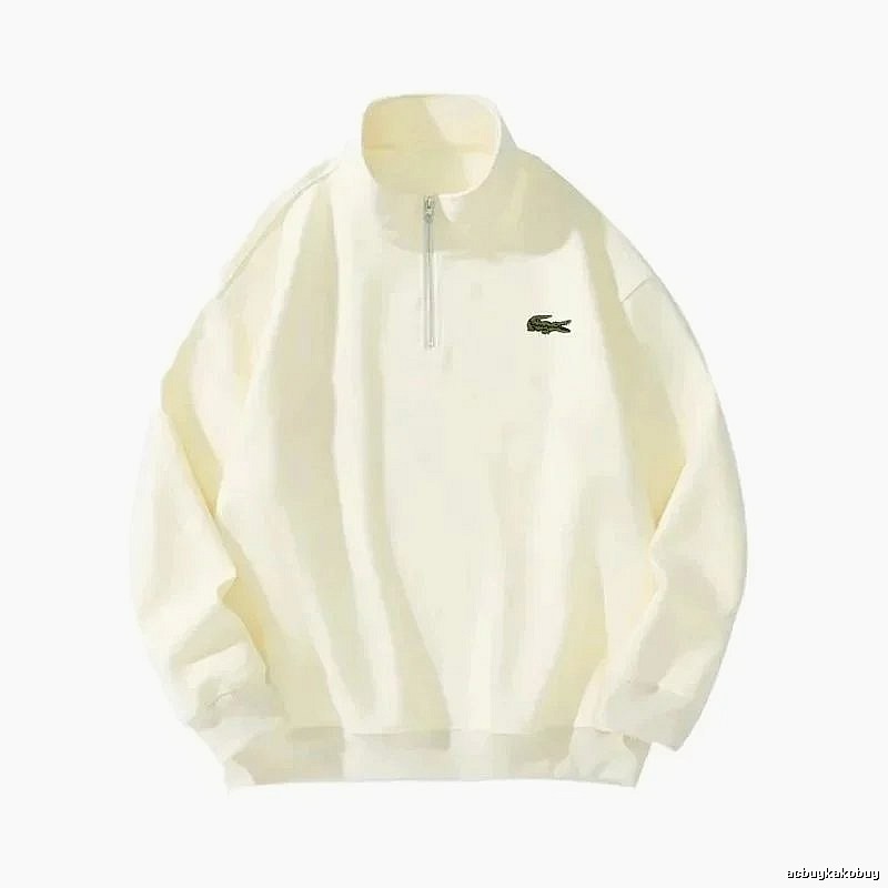 Lacoste Travel Quarter-zip sweatshirt Black Quarter Zip with Modern Look