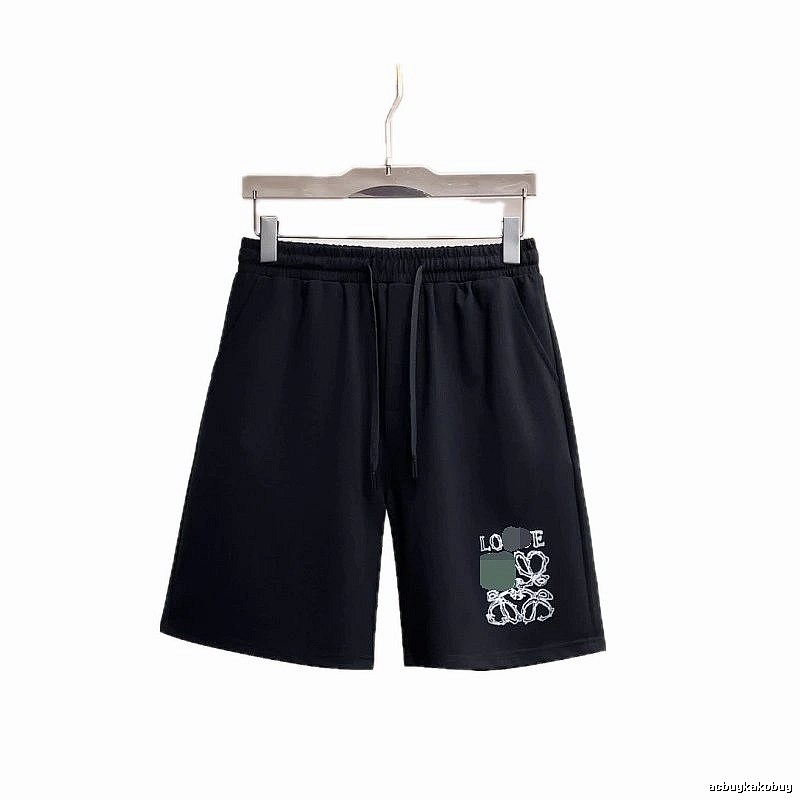 LOEWE Printed Casual Style Black Shorts