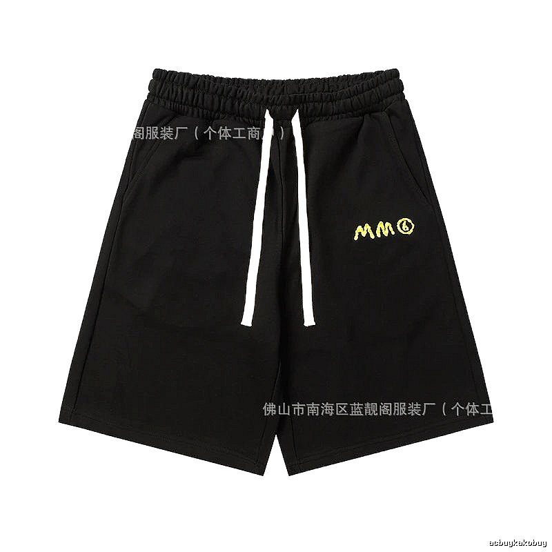 Maison Margiela minimalist style black shorts