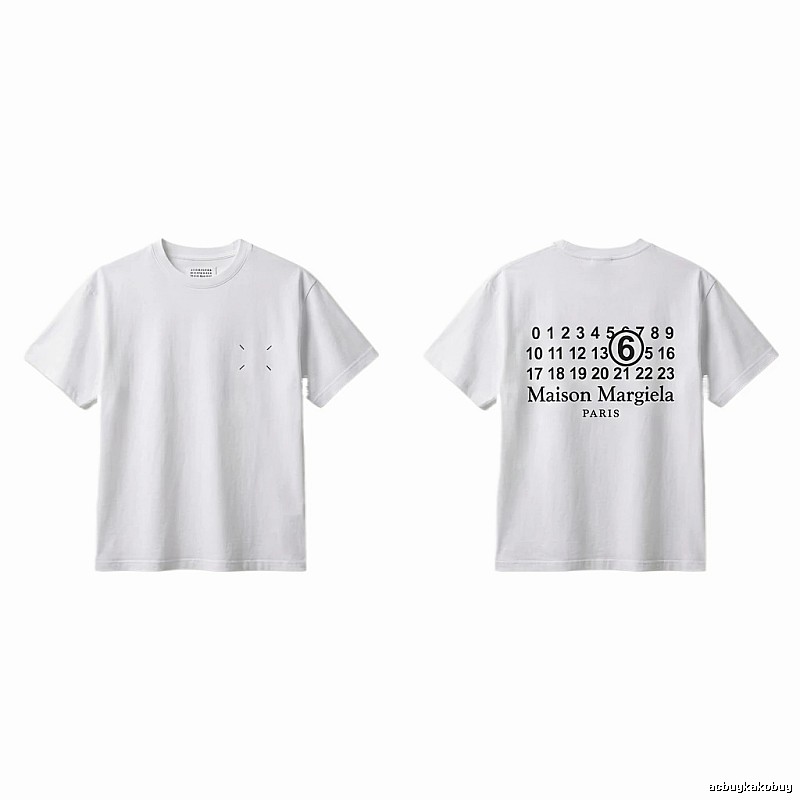 Maison Margiela white T-shirt with digital printing